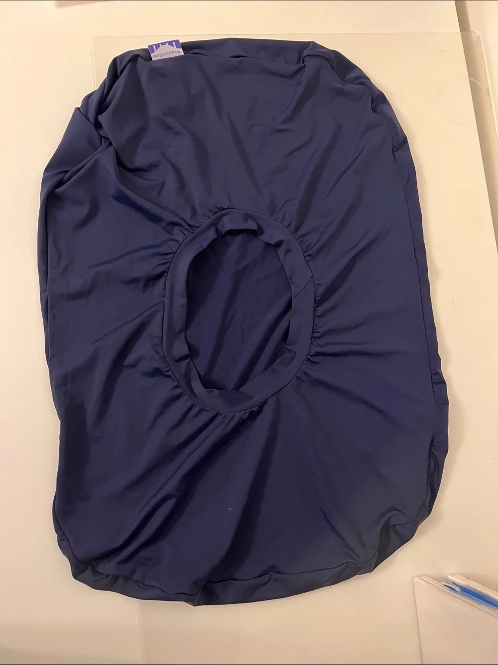 Cushion Lab Travel Deep Pillow Case - Midnight Navy